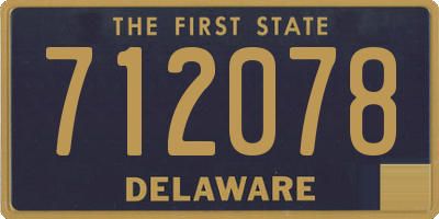 DE license plate 712078