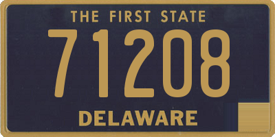 DE license plate 71208