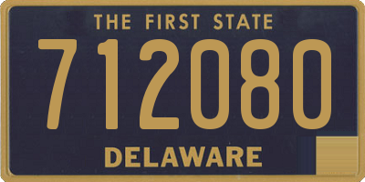 DE license plate 712080