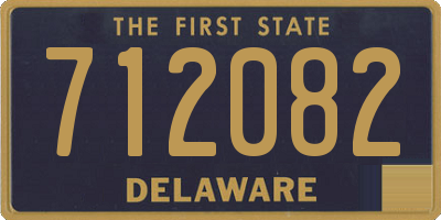 DE license plate 712082