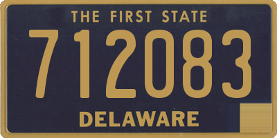DE license plate 712083