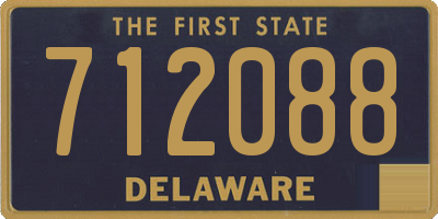 DE license plate 712088