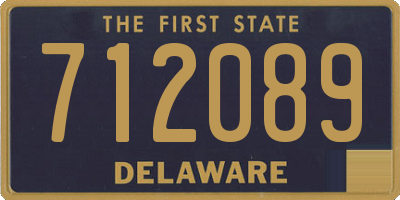 DE license plate 712089