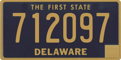 DE license plate 712097