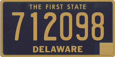 DE license plate 712098