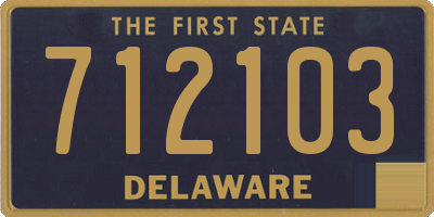 DE license plate 712103