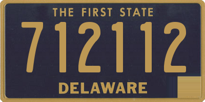 DE license plate 712112