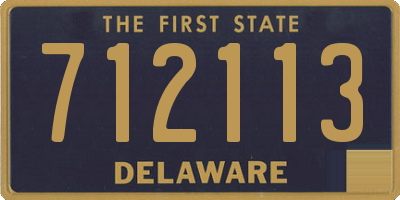 DE license plate 712113
