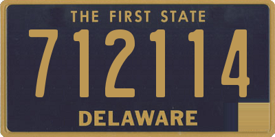 DE license plate 712114
