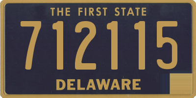 DE license plate 712115