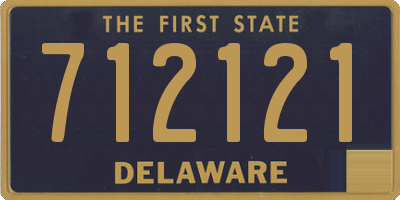 DE license plate 712121