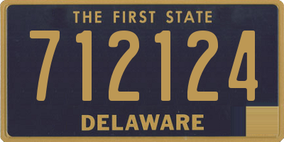 DE license plate 712124