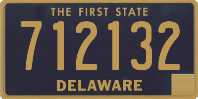 DE license plate 712132