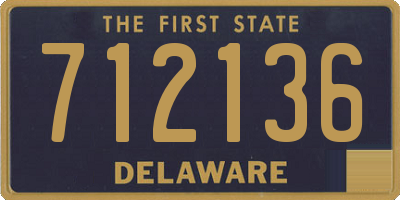 DE license plate 712136