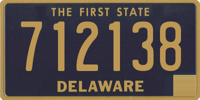 DE license plate 712138