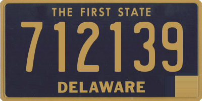 DE license plate 712139