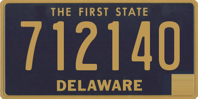 DE license plate 712140