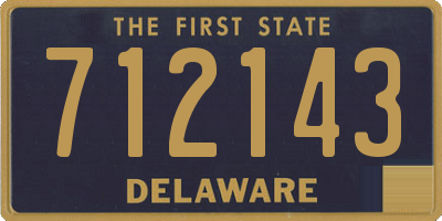 DE license plate 712143