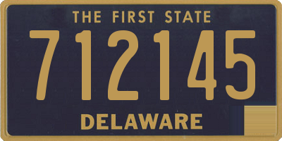 DE license plate 712145