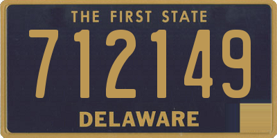 DE license plate 712149