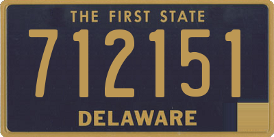 DE license plate 712151