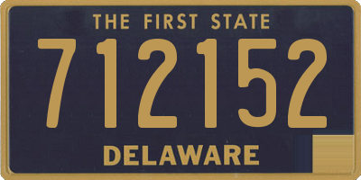 DE license plate 712152