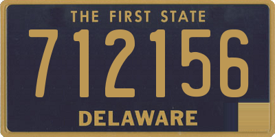 DE license plate 712156