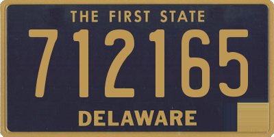 DE license plate 712165
