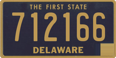 DE license plate 712166