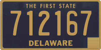 DE license plate 712167
