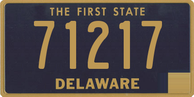 DE license plate 71217