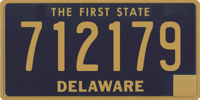 DE license plate 712179