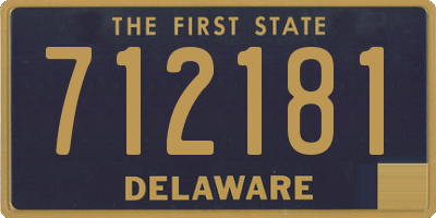 DE license plate 712181