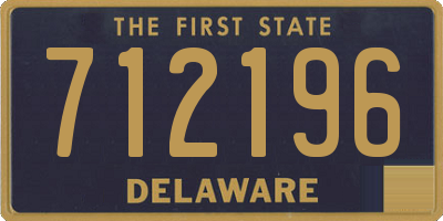 DE license plate 712196
