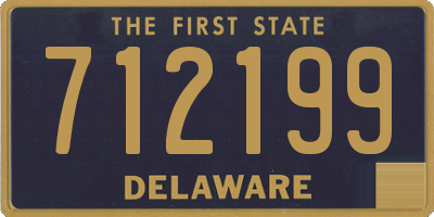 DE license plate 712199
