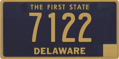 DE license plate 7122