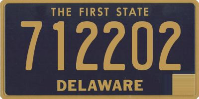 DE license plate 712202