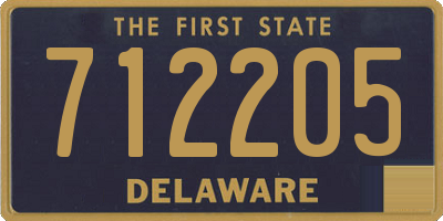 DE license plate 712205