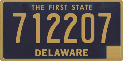 DE license plate 712207