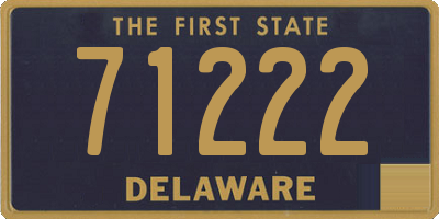 DE license plate 71222