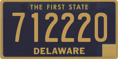 DE license plate 712220