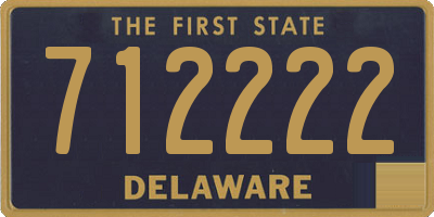 DE license plate 712222