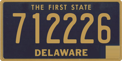DE license plate 712226