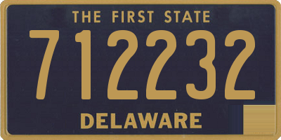 DE license plate 712232