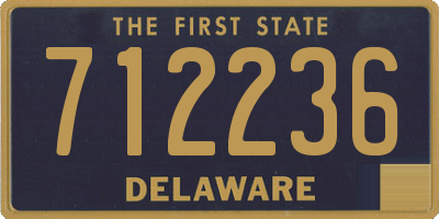 DE license plate 712236
