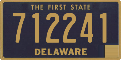 DE license plate 712241