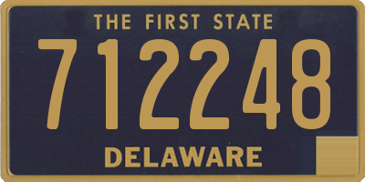 DE license plate 712248