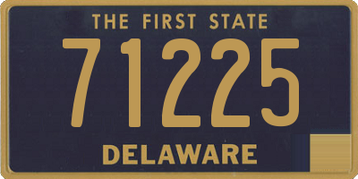 DE license plate 71225