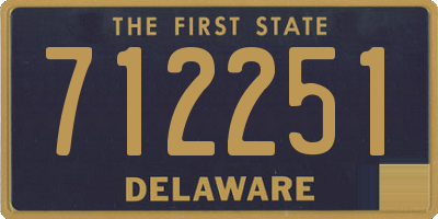 DE license plate 712251