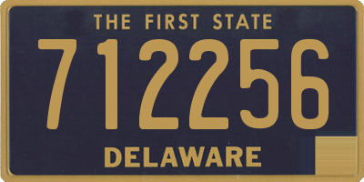 DE license plate 712256